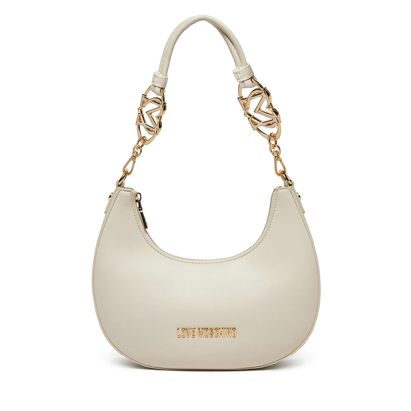 Hobo Bag Donna LOVE MOSCHINO linea Jewel Avorio