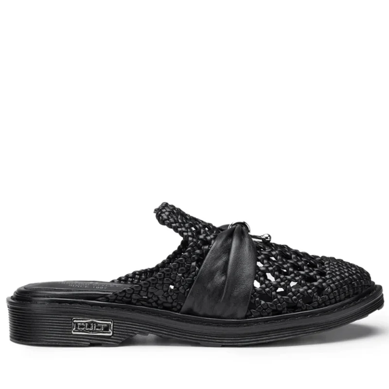 Scarpe Donna CULT Sabbath 4427 Sabot in Pelle Intrecciata Colore Nero
