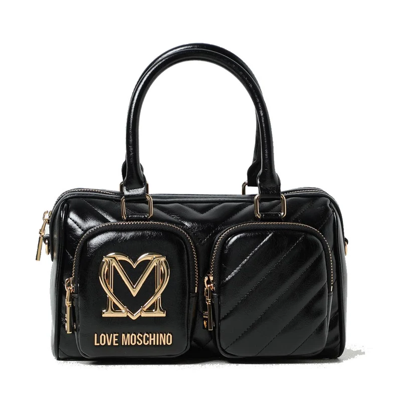 Borsa Donna a Bauletto LOVE MOSCHINO linea City Pockets colore Nero