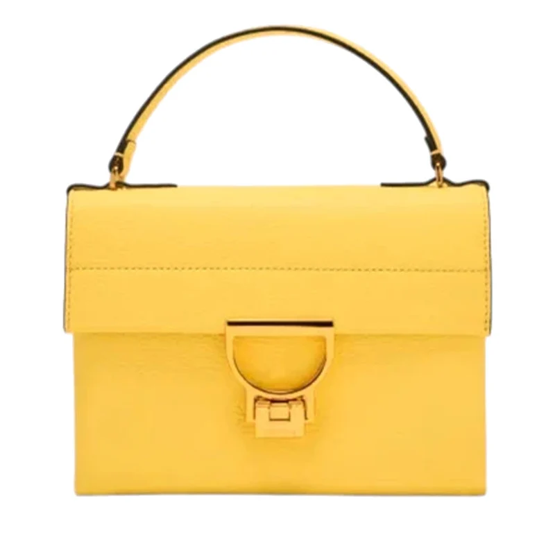 Borsa Donna a Mano con Tracolla COCCINELLE in Pelle Linea Arlettis Mini colore Soleado