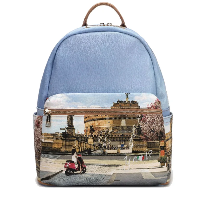 Zaino Donna Grande Y NOT con Tasca Esterna YES-381 Roman Holidays