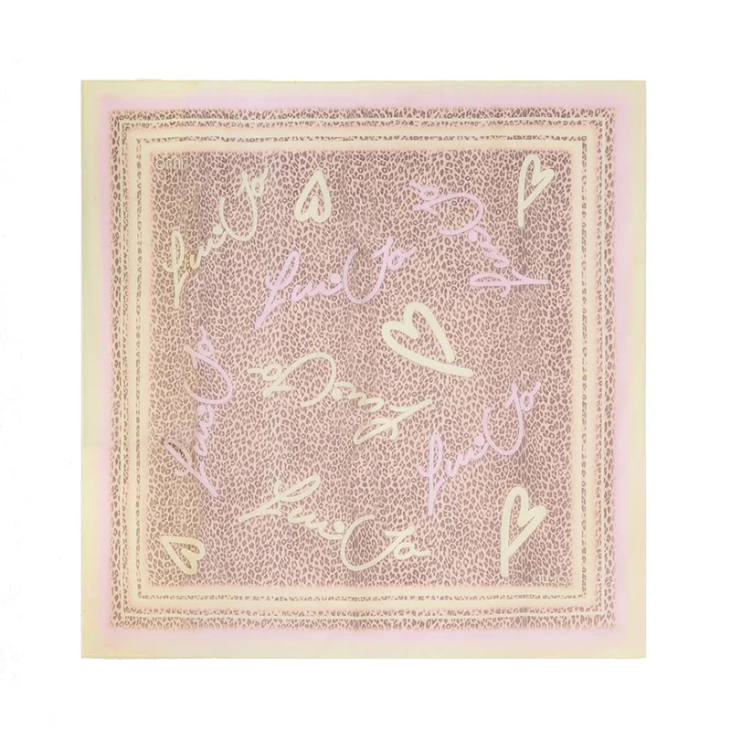 Foulard Donna 120 x 120 cm LIU JO Better stampa Animalier Giallo
