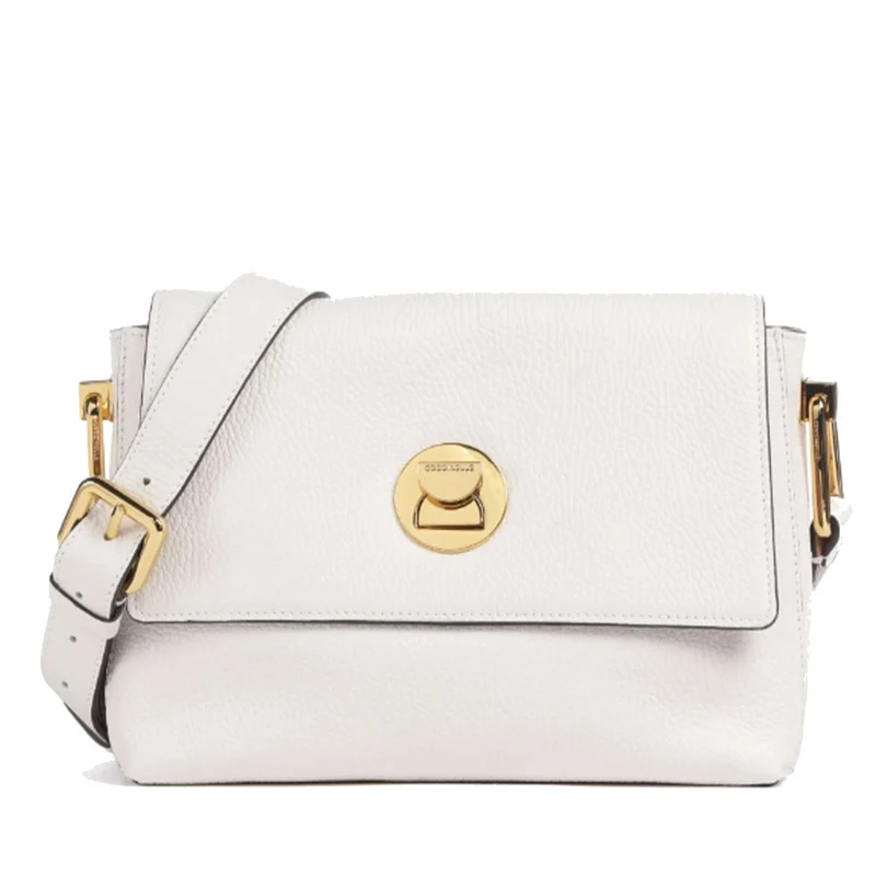 Borsa Donna a Tracolla COCCINELLE in Pelle linea Liya colore Blanco - Skin