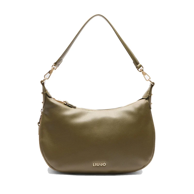 Hobo Bag Media con Tracolla LIU JO Better effetto Army Green