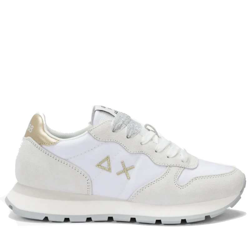Scarpe Donna Sun68 Sneakers Ally Gold Silver Colore Bianco - Z35202