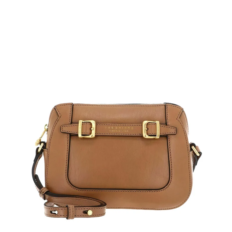 Borsa Donna a Tracolla THE BRIDGE linea Gaia in Pelle color Marzapane
