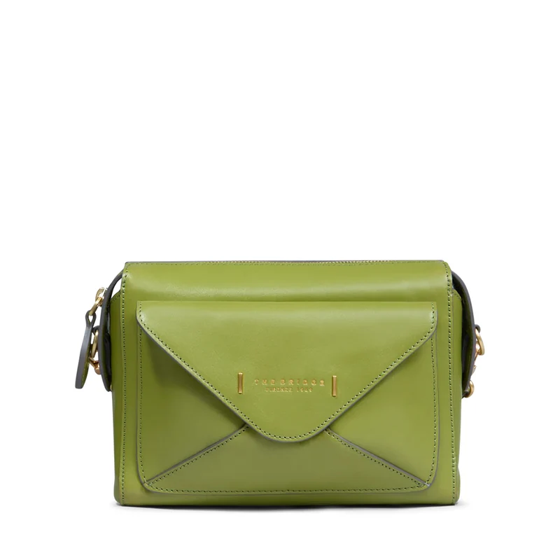 Borsa Donna a Tracolla THE BRIDGE linea Frida in Pelle Verde Pistacchio