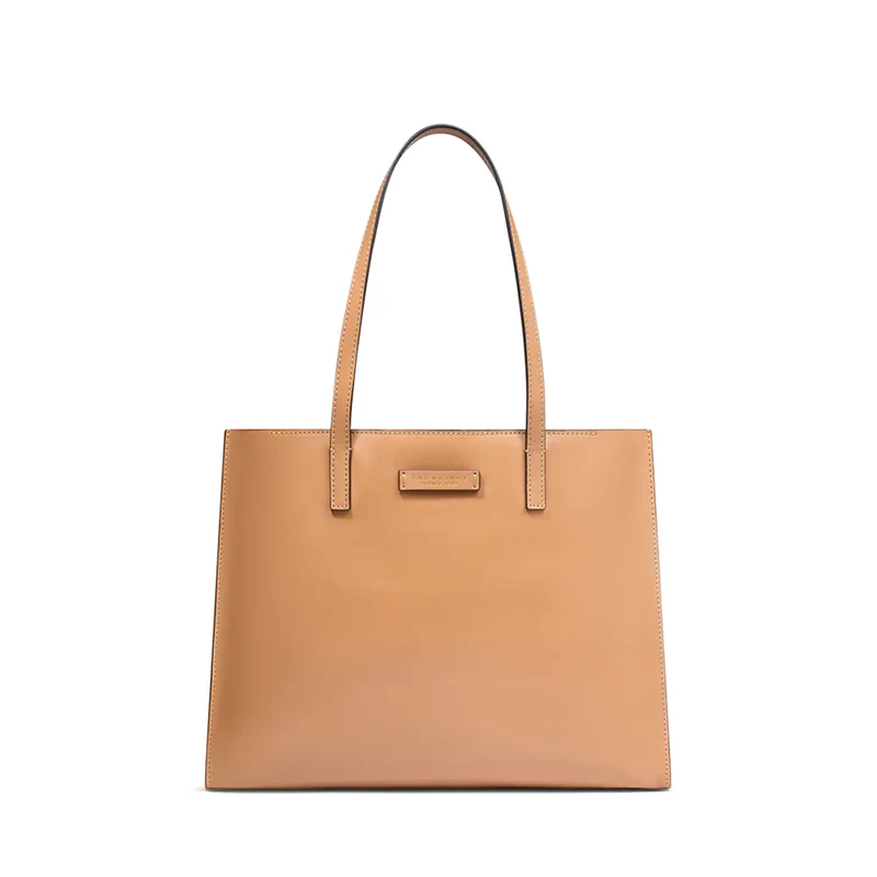 Borsa Donna Shopper THE BRIDGE Linea Mirra in Pelle color Marzapane