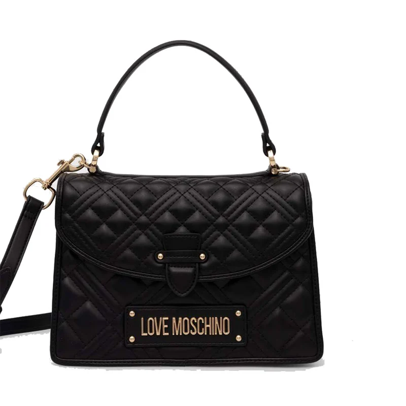 Borsa Donna a Mano con Tracolla LOVE MOSCHINO linea Quilted colore Nero
