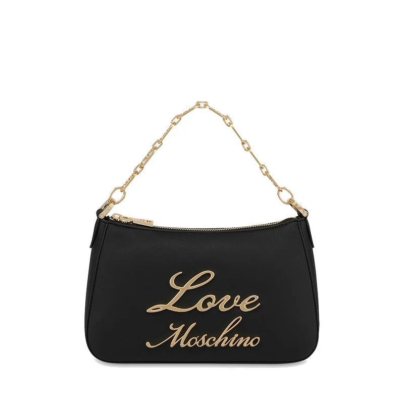 Hobo Bag Small LOVE MOSCHINO linea Lovely Chain colore Nero