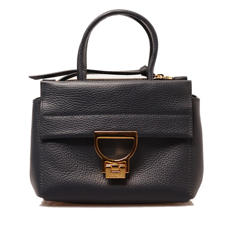 Borsa Donna a Mano COCCINELLE in Pelle linea Arlettis Colore Midnight Blue Misura Piccola