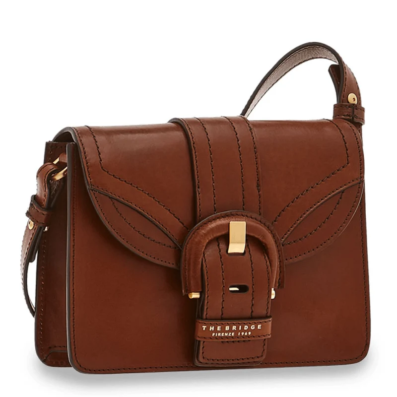 Borsa Donna a Tracolla THE BRIDGE in Pelle Marrone linea Anastasia