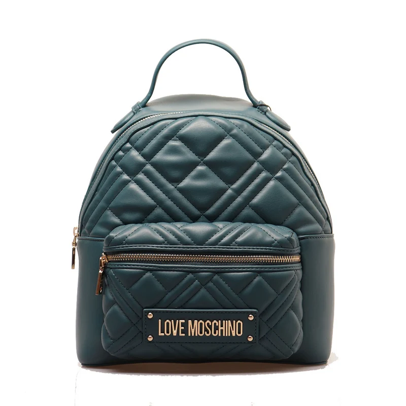 Zaino Donna LOVE MOSCHINO linea Quilted Trapuntato color Petrolio