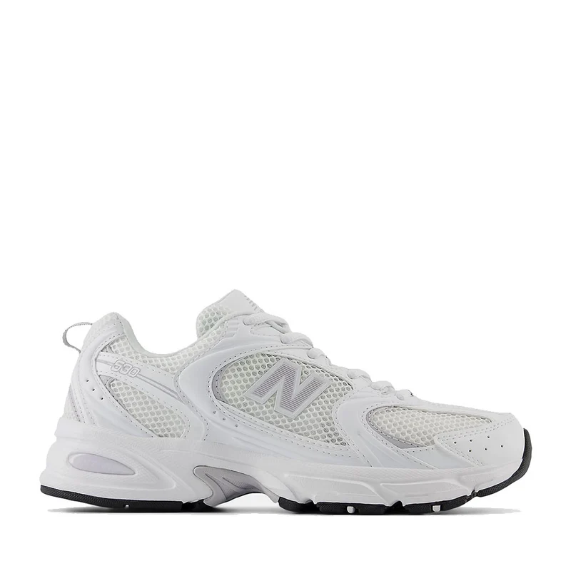 Scarpe Running NEW BALANCE Sneakers 530 in Tessuto Sintetico e Mesh colore White e Pearl Grey