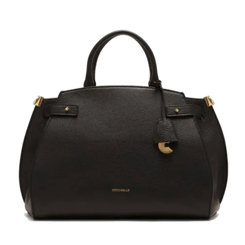 Borsa a Mano COCCINELLE Linea Klichè in Pelle Nera