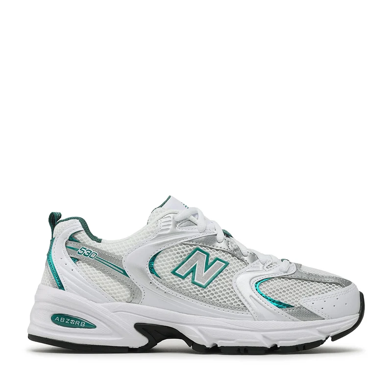 Scarpe Running NEW BALANCE Sneakers 530 in Tessuto Sintetico e Mesh colore White e Green