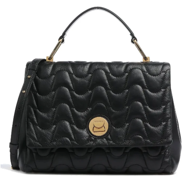 Borsa Donna a Mano COCCINELLE in Pelle Matelassè Linea Liya colore Nero