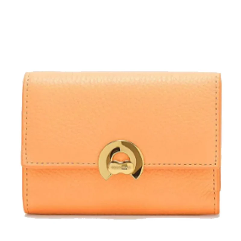 Portafoglio Donna Piccolo COCCINELLE in Pelle Colore Sunrise Linea Binxie