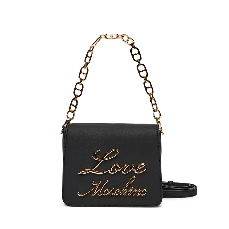 Borsa Donna a Tracolla LOVE MOSCHINO linea Lovely Chain colore Nero