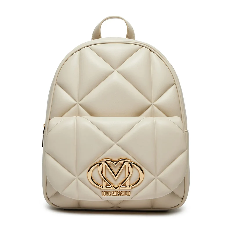 Zaino Donna Trapuntato LOVE MOSCHINO linea Embossed Avorio
