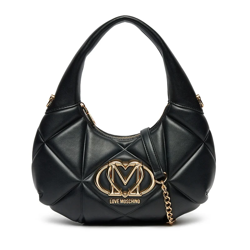 Hobo Bag LOVE MOSCHINO linea Embossed Nero