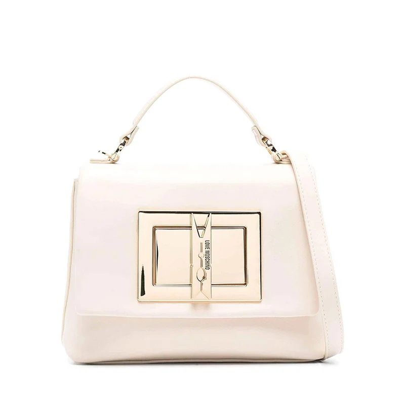Borsa Donna a Mano LOVE MOSCHINO linea Clothespin Avorio