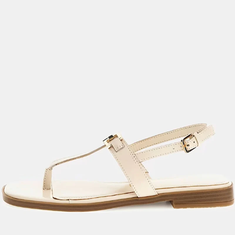 Sandali Infradito Donna GUESS Linea Reality in Pelle Colore Cream