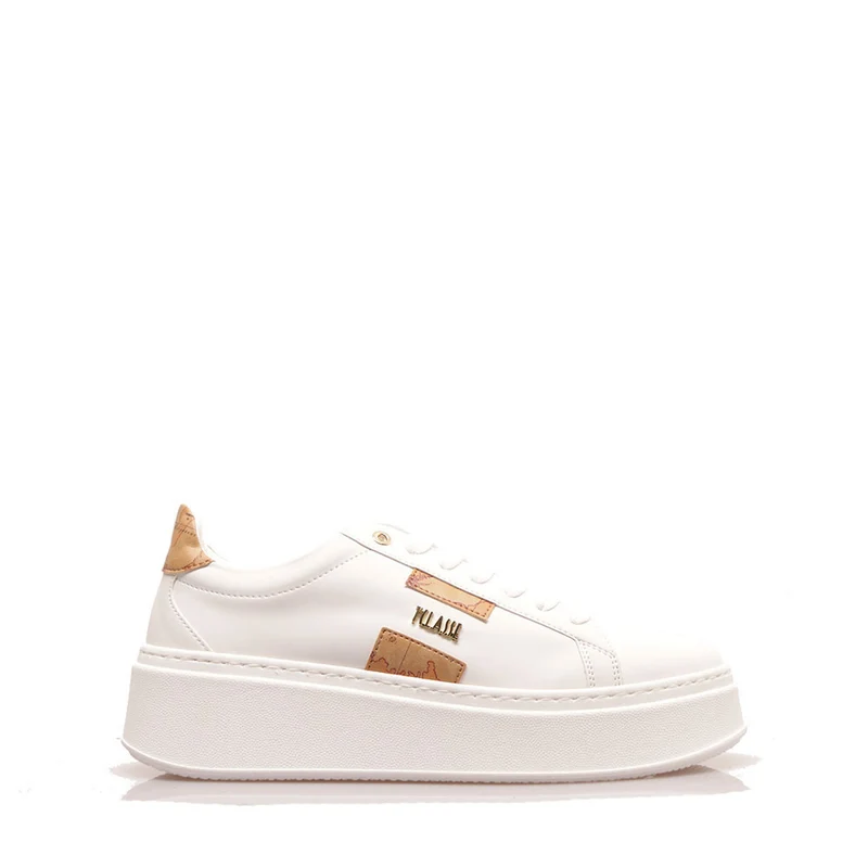 Sneakers Donna 1A Classe Alviero Martini linea Journey Geo in Tessuto Gommato Bianco 1032