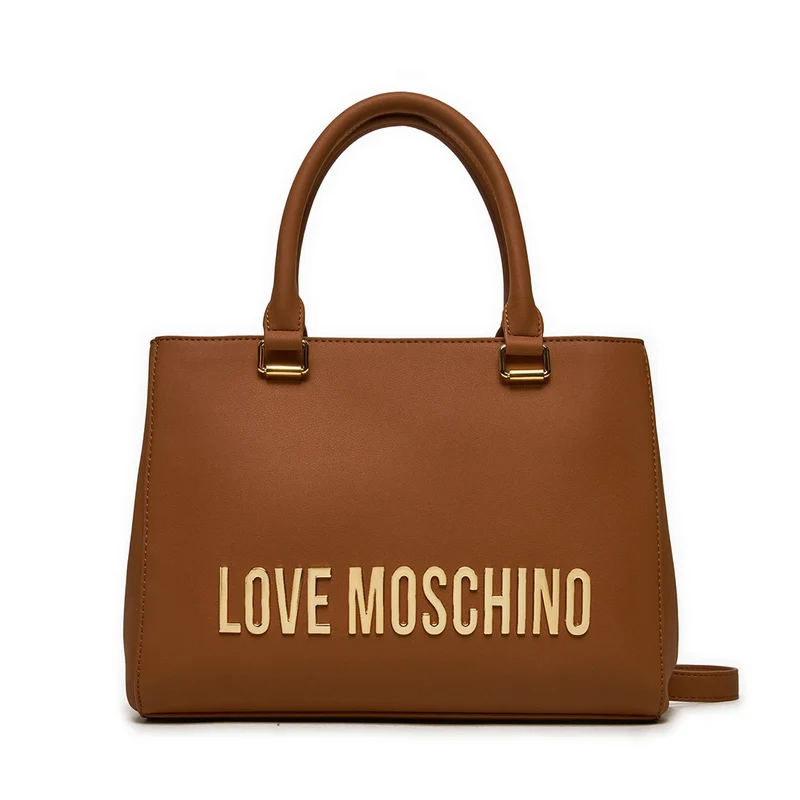 Borsa Donna a Mano LOVE MOSCHINO linea Bold Bag color Noce