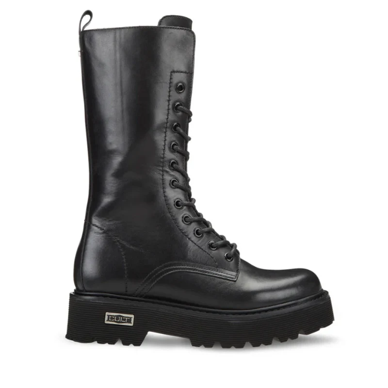 Scarpe Donna CULT Slash 3324 Anfibi Alti in Pelle colore Nero