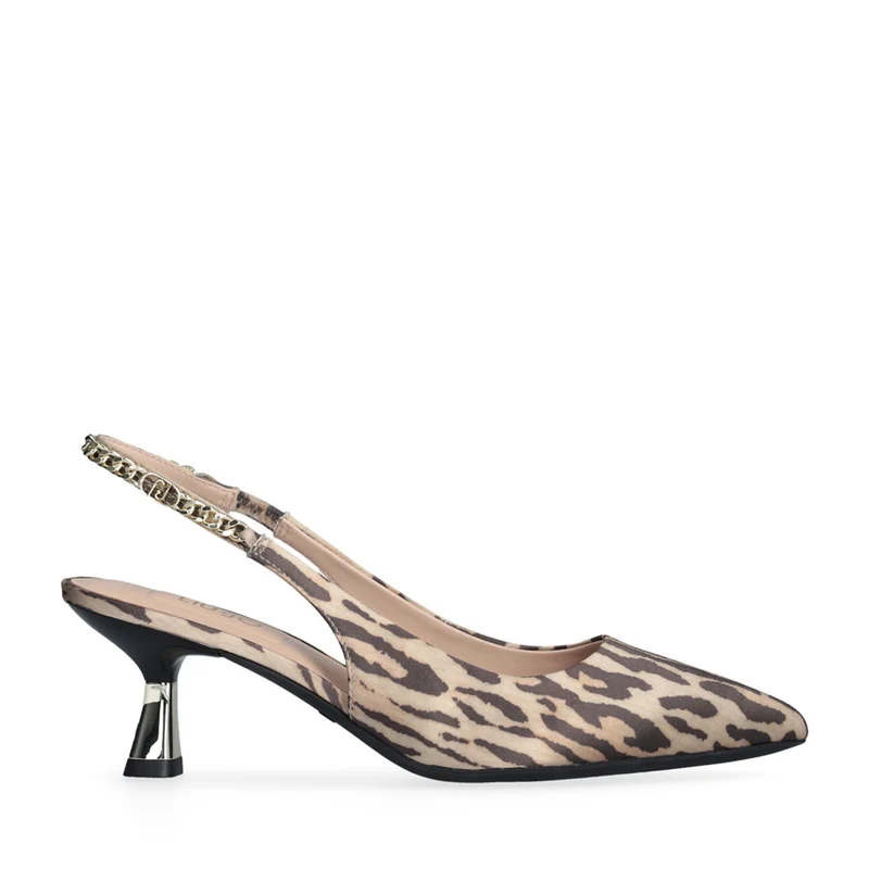 Slingback con Tacco 6 cm LIU JO Sandie 08 stampa Animalier