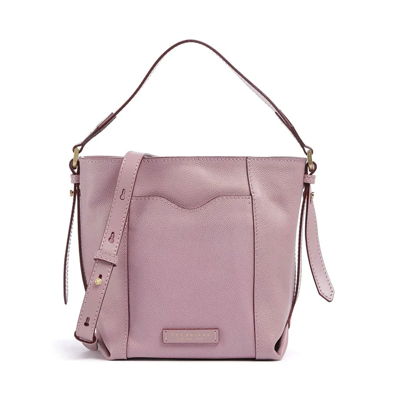 Borsa Secchiello a Mano THE BRIDGE linea Gemma in Pelle Blossom Pink