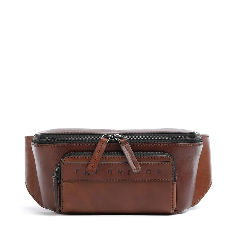 Marsupio Uomo THE BRIDGE linea Giacomo in Pelle Marrone