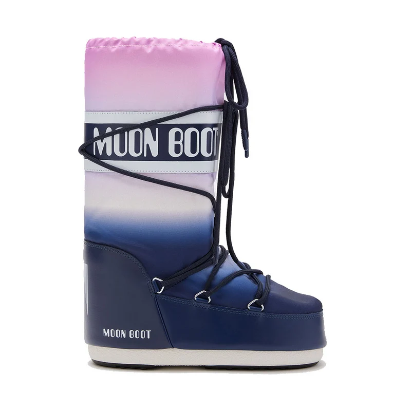 Stivali da Neve Unisex MOON BOOT Icon Nylon Moonrise Blue