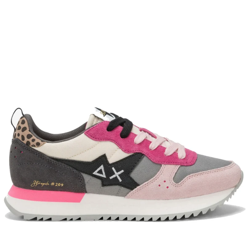 Scarpe Donna Sun68 Sneakers Stargirl Multicolor Colore Grigio Medio - Z44209