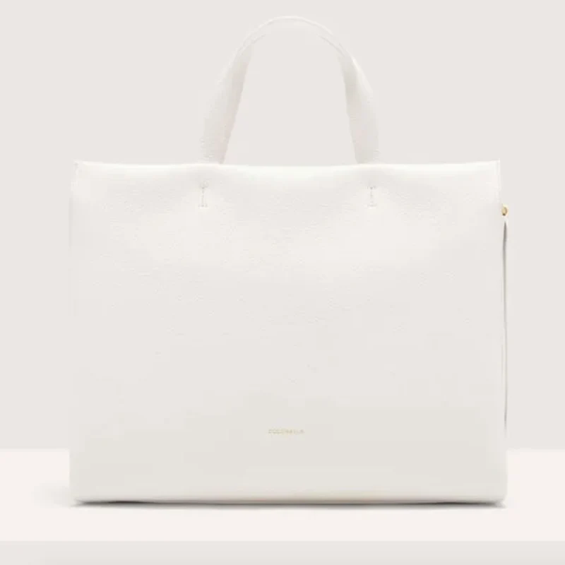 Borsa Donna a Mano COCCINELLE in Pelle linea Boheme Large colore Brillant White