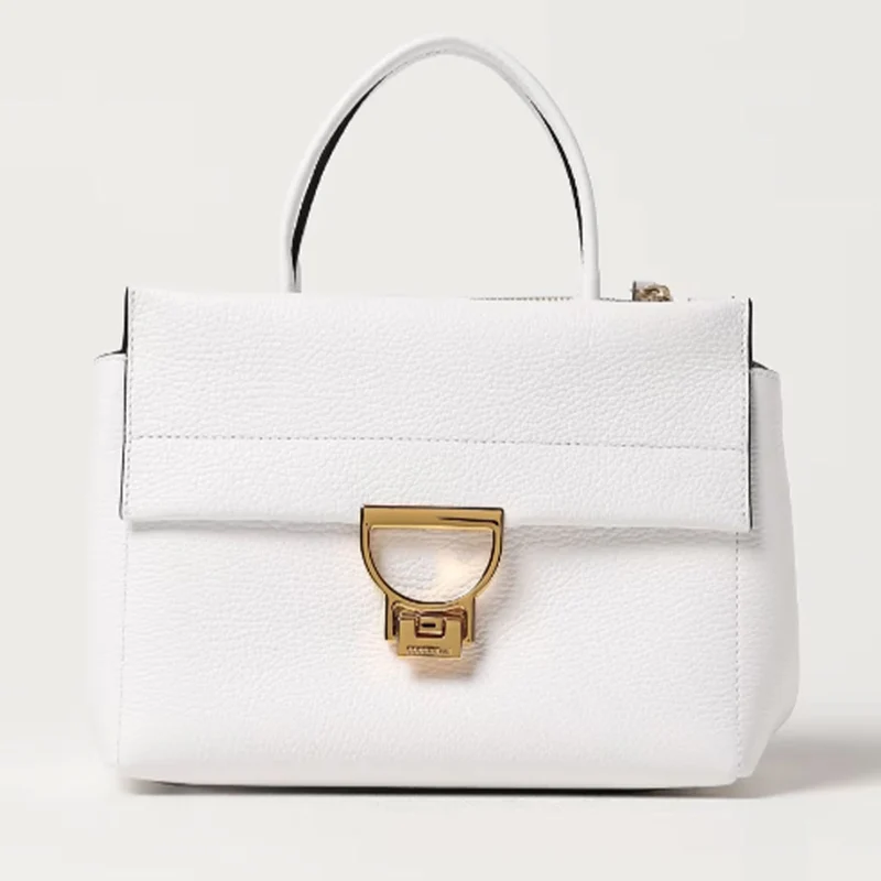 Borsa Donna a Mano COCCINELLE in Pelle linea Arlettis Medium Colore Brillant White
