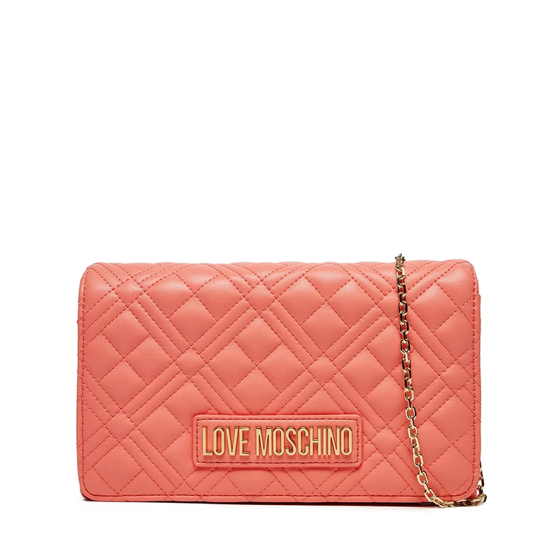 Clutch Donna con Tracolla LOVE MOSCHINO linea Smart Daily Quilted Corallo