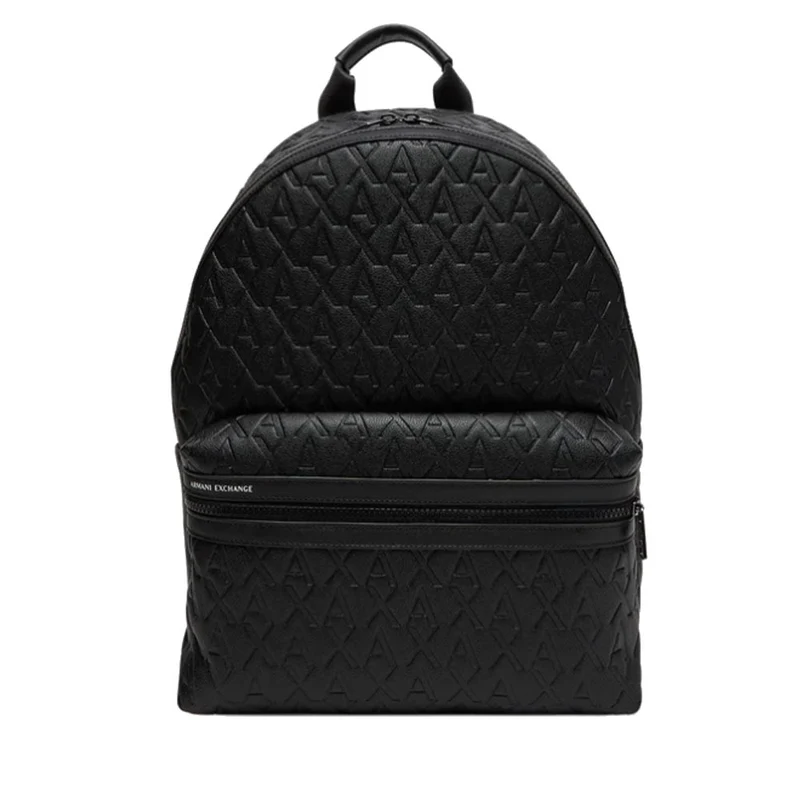 Zaino Uomo Armani Exchange Colore Black Beauty con Logo Impresso