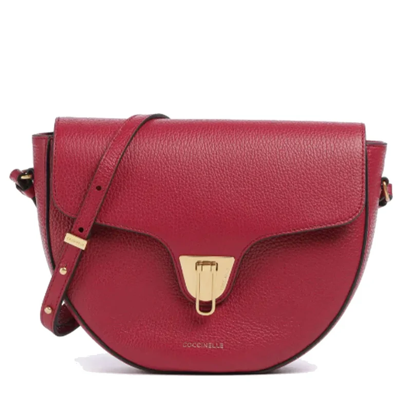 Borsa Donna a Tracolla COCCINELLE in Pelle linea Beat Soft Medium colore Sangria