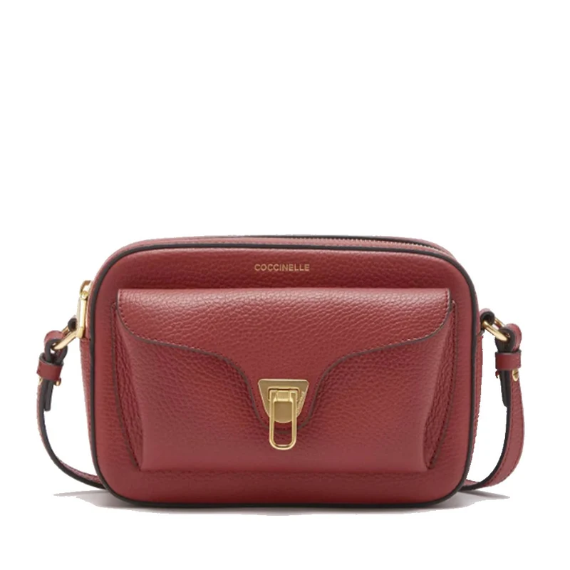 Borsa Donna a Tracolla COCCINELLE in Pelle Brandy linea Beat Soft Misura Small