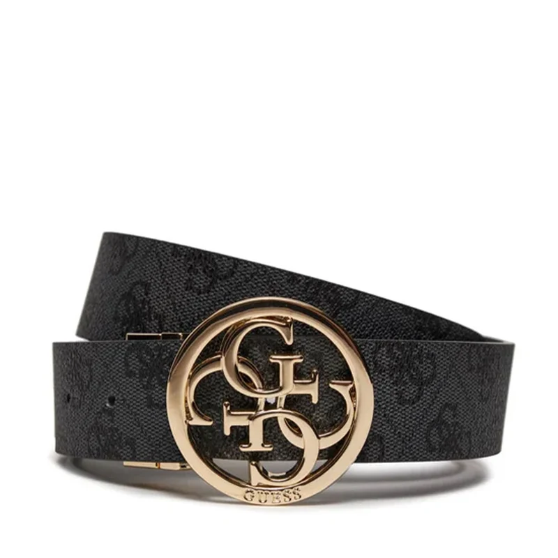 Cintura Donna GUESS Reversibile Colore Coal Logo Linea Noelle