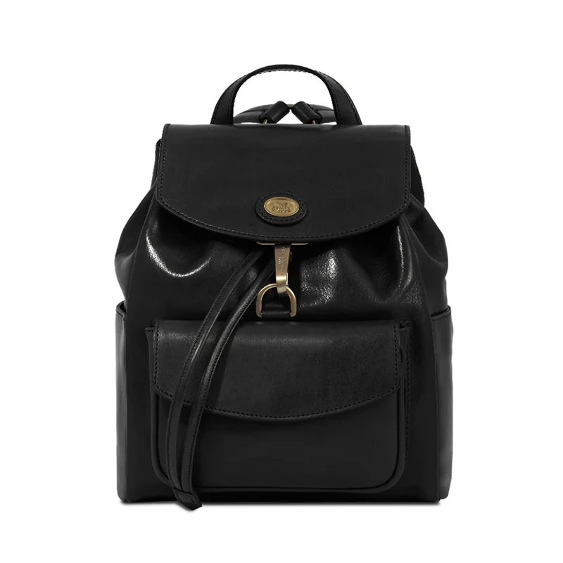 Zaino Donna con Pattina THE BRIDGE linea Story in Pelle Nera