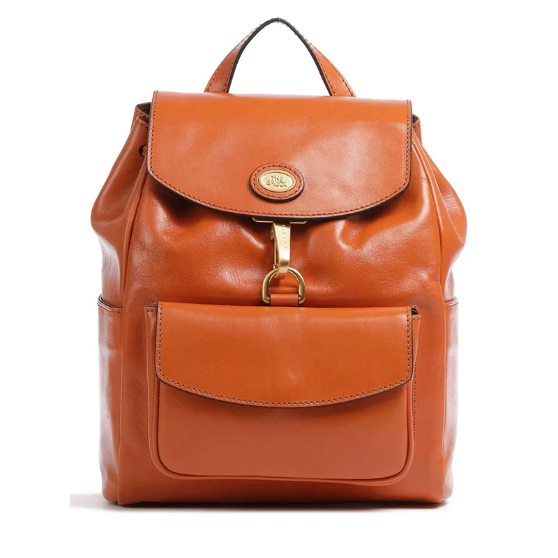 Zaino Donna con Pattina THE BRIDGE linea Story in Pelle color Cognac