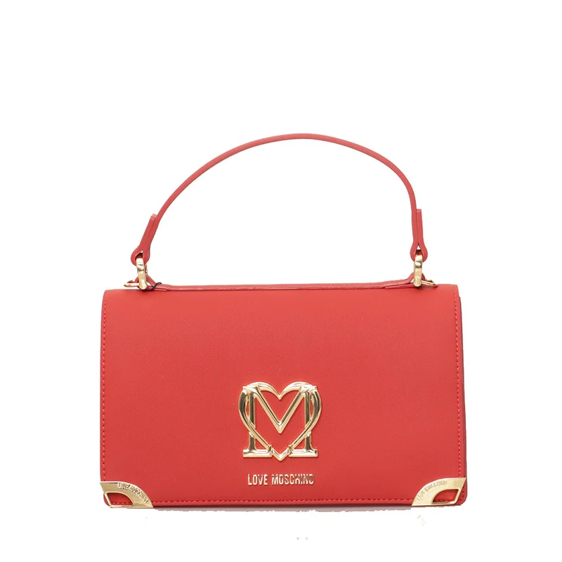 Borsa Donna a Mano e a Spalla LOVE MOSCHINO Rossa con Foulard