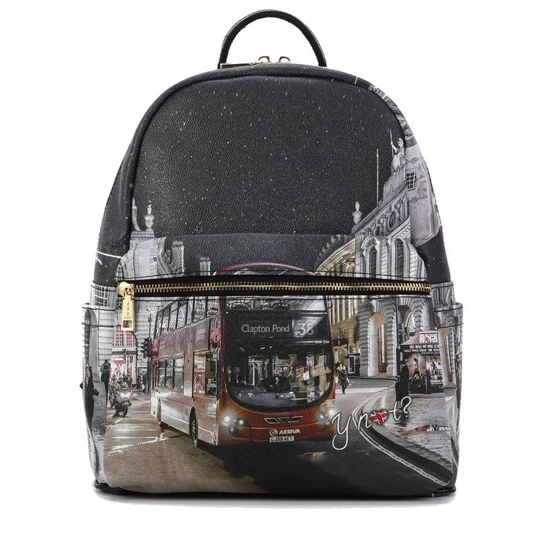 Zaino Donna Grande Y NOT con Tasca Esterna YES-381 London By Night