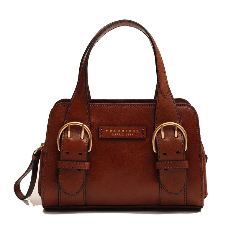 Borsa Donna a Mano THE BRIDGE linea Elena in Pelle Marrone