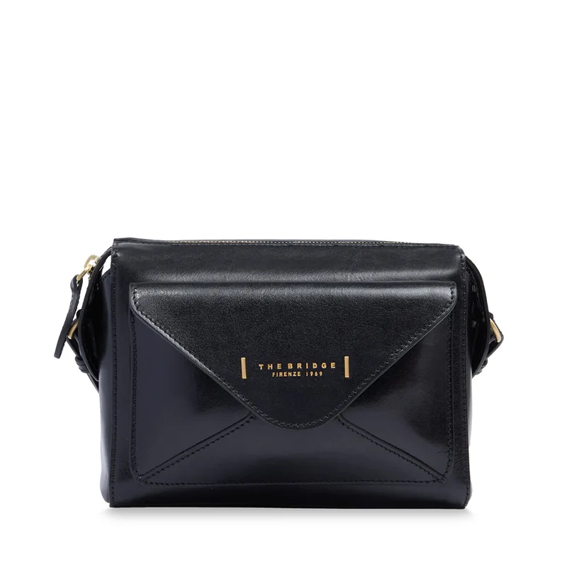 Borsa Donna a Tracolla THE BRIDGE linea Frida in Pelle Nera