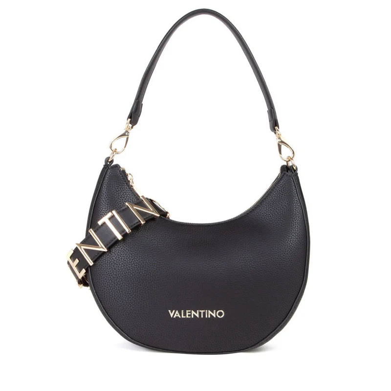Borsa Donna Hobo a Spalla con Tracolla VALENTINO BAGS linea Alexia Colore Nero