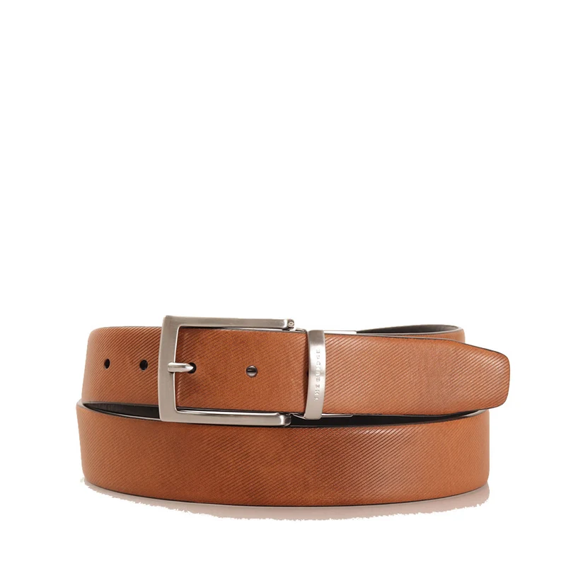 Cintura Uomo Double Face h 3,5 cm THE BRIDGE linea Brunelleschi in Pelle Marrone e Nera 110cm